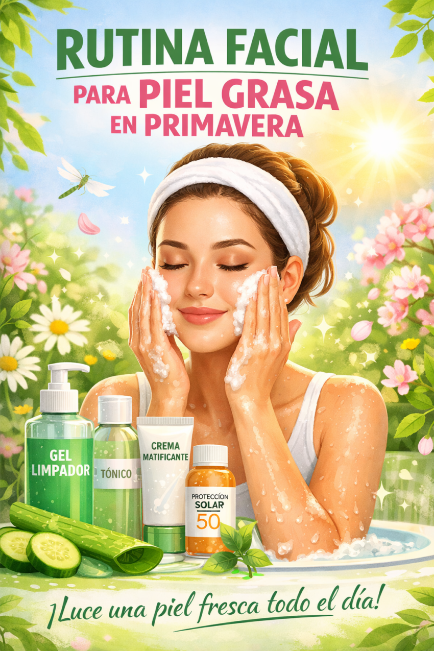 Rutina facial en primavera